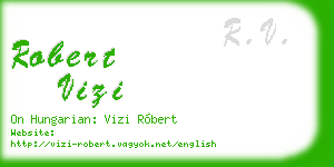 robert vizi business card